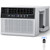 10000 BTU Air Conditioner Window Unit for 450 Sq.Ft, Quiet AC with Smart Remote & 24H Timer, 6-Mode Energy Saving
