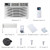 Smart Window Air Conditioner 2PCS, 8,000 BTU Cools Up to 350 Sq.Ft – Quiet 115V Cooling, WiFi & App Control, Voice Compatible, Dehumidifier