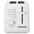 Plastic Toaster (White) & CCO-50N Deluxe Electric Can Opener, White