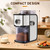 Flat Burr Coffee Grinder Electric, Adjustable Coffee Grinder for Home Use