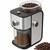 Flat Burr Coffee Grinder Electric, Adjustable Coffee Grinder for Home Use