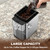 Electric Flat Burr Coffee Grinder, Coffee Grinder with 17 Grind Settings