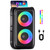 Bluetooth Speaker，Portable Party Speaker with Colorful Lights，Wireless Speaker with HD Loud  for Party