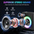 Bluetooth 5.3 Speaker with 2 Wireless Microphones for Adults, PA System with Pitch Correction & Echo Adjustment