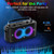 Portable Bluetooth Speaker 300W Peak Big Powerful Loud Sound Deep Bass Large Wireless Boombox with Subwoofer DSP Led Light for Home
