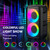 Portable Bluetooth Speaker with 2 Wireless Microphones, TWS Mode & LED Light, 10H Battery PA System, Home Party Outdoor