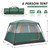 Camping Tent 2/4/6/8 Person, Waterproof Windproof Dome Tent
