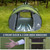 4 Person Easy Pop Up Tent Waterproof Automatic Setup 2 Doors-Instant