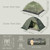 1/2 Person Backpacking Tent for 4 Season, Winter Ultralight Extreme Cold