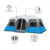 Cabin Tents with LED Lights | Family Multi Room Lighted Pop Up Tents