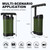 Portable Water Filter Pump, 0.01 Micron Manual Survival Water Purifier for Camping