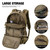 Small Tactical Backpack,Molle Hiking Backpack for Backpacking,
