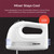 Mueller Electric Hand Mixer, 5 Speed with Snap-On Case, 250 W, Turbo Speed, 4 Stainless Steel Accessories