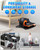 Putnen Under Desk Elliptical Machine, Electric Elliptical Leg Exerciser for Seniors with 12 Adjustable, Portable Quiet Elliptical Exercise Machine, Seated Pedal Exerciser with Remote Control (Orange)