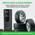 Airmoto Tire Inflator Portable Air Compressor - Air Pump For Car Tires with Digital Pressure Gauge, LED Light and Auto Shut-Off Function - Cordless Pump for Car, Motorcycle, Bicycle, Ball