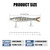 TRUSCEND Swimmax Easy Catch Fishing Lures with BKK Hooks, Wiggling, Vibrating