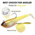 Shadtale Easy Catch Soft Fishing Lures with BKK Hooks