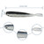 50 PCS Plastic Soft Fishing Lure, Lifelike Forked Tail Minnow, Fishing Baits