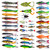 TSKS Fishing Artificial Lures Kit Mixed Including Front Diving Fin Minnow Surface