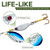Fishing Spinner Baits for Freshwater and Saltwater, 10pcs Rooster