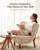 4-in-1 Bedside Lamp with Bluetooth Speaker, Dimmable Night Light, Charging Station and Phone Holder, Birthday Gifts for Women