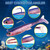 YOTO 8 Colors Soft Plastic Fishing Lures - 3.5" Pre-Rigged Paddle Tail Swimbaits