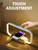 LED Bedside Lamp with Wireless Charger, 3 in 1 Touch Control Bedside Lamp, 5 Color Mode & Dimmable, Desk Lamps with Clock for Nightstand