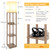 Mlambert Modern Shelf Floor Lamp with Wireless Charger & Fast Charging USB Ports & Type C Port & 2 Power Outlets