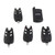 4 Pcs Fishing Bite Alarm Pcs Receiver Indicator Sound LED Light Alert Fish