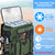 Tackle Boxes, Dry & Wet Split Compartment, Large Fishing Tackle Bag with Rod Holders,Rain Cover