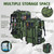 Tackle Boxes, Dry & Wet Split Compartment, Large Fishing Tackle Bag with Rod Holders,Rain Cover