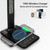 LED Desk Lamp with 10W Wireless Charger & USB Port, Eye-Caring Dimmable Touch Control Lamp with Clock Display