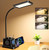 cozoo LED Desk Lamp for Home Office, 15W Bright Desk Light with Wireless Charger Pen Holder, Gooseneck Small Table Lamp for Bedroom