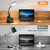 Desk Lamp with Wireless Charger, LED Desk Lamps for Home Office with Pen Holder, Dimmable Eye-Caring Study Desk Light Flexible Arm