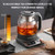120V Titanium & Glass Electric Tea Kettle, Pro Steam Extraction for All Teas