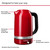 1.7 Liter Electric Kettle, KEK1701, Empire Red
