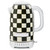 Electric Kettle, Stainless-Steel Tea Kettle, Black-and-White Courtly Check