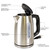 Kenmore 1.7L Cordless Electric Kettle w/ 6 Temperature Pre-Sets, Stainless Steel