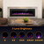 R.W.FLAME Electric Fireplace 50 inch Recessed and Wall Mounted,The Thinnest FireplaceLow Noise, Fit for 2 x 6 Stud, Remote Control