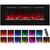 48'' Electric Fireplaces Inserts, Recessed & Wall-Mounted Fireplace Heater with Thermostat