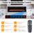 48'' Electric Fireplaces Inserts, Recessed & Wall-Mounted Fireplace Heater with Thermostat