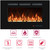 48'' Electric Fireplaces Inserts, Recessed & Wall-Mounted Fireplace Heater with Thermostat