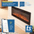 Touchstone Smart Electric Fireplace-The Sideline 72" Wide-in Wall Recessed - 30 Realistic Ember Color/Flame Option