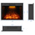 36 inch Electric Fireplace, Wall Fireplace Electric with Remote Control, Realistic Log and Crackling Sound