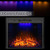 36 inch Electric Fireplace, Wall Fireplace Electric with Remote Control, Realistic Log and Crackling Sound