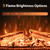 36 inch Electric Fireplace, Wall Fireplace Electric with Remote Control, Realistic Log and Crackling Sound