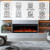 72 inch Electric Fireplace Heater, Smart Control via Alexa& App, Recessed and Wall Mounted Fireplace Insert with Multicolor Realistic Flame Effects,