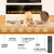 Electric Fireplace 72” Recessed and Wall Mounted Fire Places with Remote Control, Screen Control