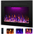 Electric Fireplace Inserts with 3 Flame & Top Light, Recessed Fireplace Heater, Thermostat, 750/1500W, Crackling Sound