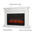 Real Flame Beau 59" Landscape Electric Fireplace with Mantel for Living Room or Bedroom